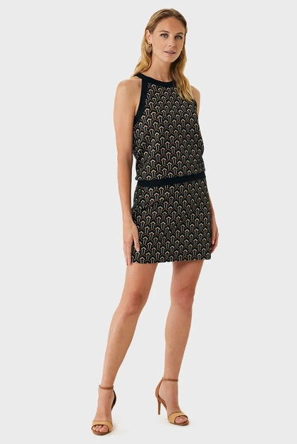 Жіноча жакардова спідниця з візерунком Jacquard geo mini skirt Mexx M MF007403051W - Фото 2 Жіноча жакардова спідниця з візерунком Jacquard geo mini skirt Mexx M MF007403051W - зображення 2