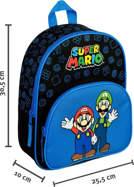 Plecak szkolny Undercover Super Mario Blue (4043946320395) - obraz 4