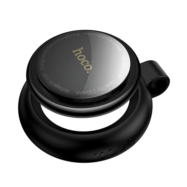 Поисковый трекер брелок Hoco E100 черный ABS-пластик Bluetooth 230 мАч 32х32х6.4 мм для защиты вещей - изображение 3