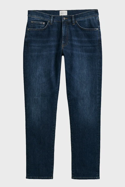 Чоловічі темно-сині джинси SLIM GANT JEANS Gant 31-32 1000260 - Фото 6 Чоловічі темно-сині джинси SLIM GANT JEANS Gant 31-32 1000260 - изображение 6