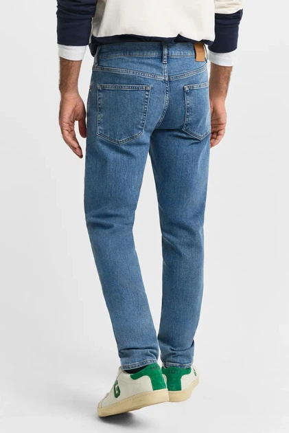 Чоловічі сині джинси SLIM CLEAN WASH GANT JEANS Gant 32-32 1000422 - зображення 3