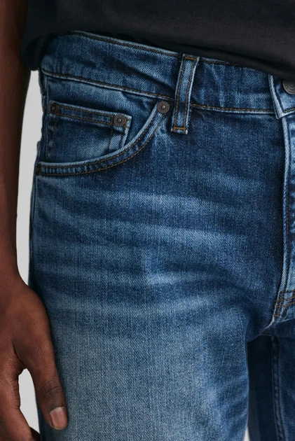 Чоловічі сині джинси REGULAR Gant 34-32 1000261 - Фото 5 Чоловічі сині джинси REGULAR Gant 34-32 1000261 - изображение 5