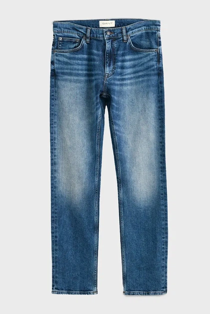 Чоловічі сині джинси REGULAR Gant 34-32 1000261 - Фото 8 Чоловічі сині джинси REGULAR Gant 34-32 1000261 - изображение 8