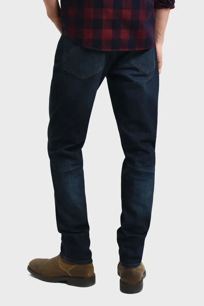 Чоловічі темно-сині джинси SLIM ARCHIVE WASH Gant 32-32 1000271 - изображение 4