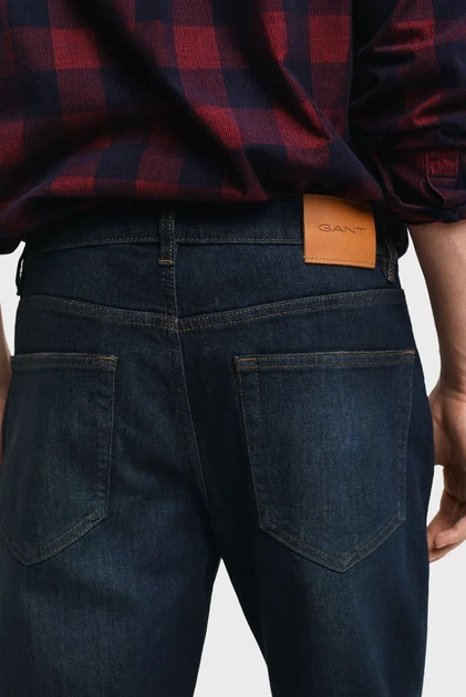 Чоловічі темно-сині джинси SLIM ARCHIVE WASH Gant 32-32 1000271 - изображение 6