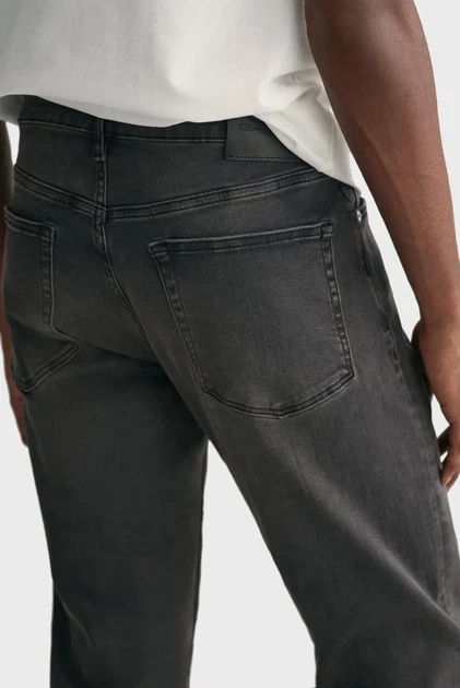 Чоловічі чорні джинси EXTRA SLIM ACTIVE REC BLK Gant 30-32 1000280 - изображение 4