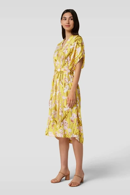 Жіноча жовта сукня з візерунком RELAXED IRIS PRINT CAFTAN Gant 40 4503242 - изображение 3