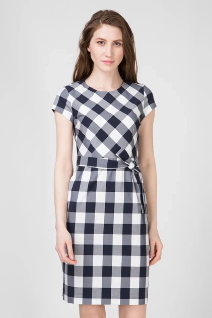 Жіноча картата сукня FITTED GINGHAM Gant 34 4501063 - Фото 1 Жіноча картата сукня FITTED GINGHAM Gant 34 4501063 - изображение 1