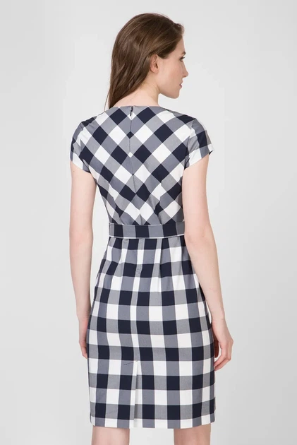 Жіноча картата сукня FITTED GINGHAM Gant 34 4501063 - Фото 4 Жіноча картата сукня FITTED GINGHAM Gant 34 4501063 - изображение 4