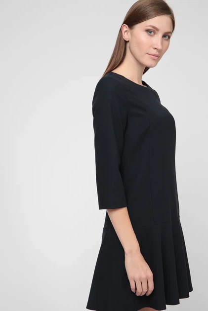 Жіноча темно-синя сукня FLANNEL FLARE Gant 34 4501076 - Фото 2 Жіноча темно-синя сукня FLANNEL FLARE Gant 34 4501076 - изображение 2