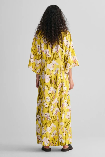 Жіноча жовта сукня з візерунком IRIS PRINT Gant 34 4503241 - Фото 4 Жіноча жовта сукня з візерунком IRIS PRINT Gant 34 4503241 - изображение 4