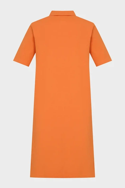Жіноча помаранчева сукня SLIM SHIELD SS PIQUE POLO DRESS Gant S 4200846 - Фото 2 Жіноча помаранчева сукня SLIM SHIELD SS PIQUE POLO DRESS Gant S 4200846 - изображение 2