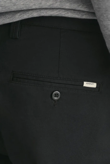 Чоловічі чорні чіноси SLIM TWILL CHINOS Gant 38-32 1505221 - изображение 7