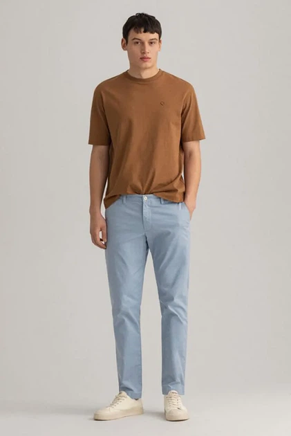 Чоловічі блакитні чіноси HALLDEN SUNFADED CHINOS Gant 30 1500368 - изображение 2