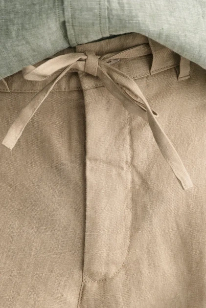 Чоловічі бежеві лляні брюки RELAXED LINEN DS Gant M 1505272 - Фото 6 Чоловічі бежеві лляні брюки RELAXED LINEN DS Gant M 1505272 - изображение 6