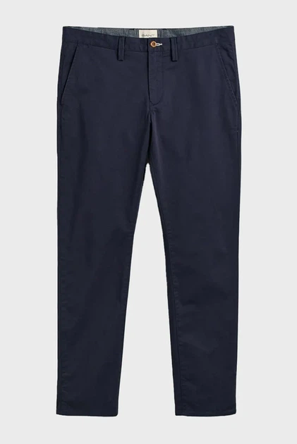 Чоловічі темно-сині чіноси SLIM TWILL CHINOS Gant 31-32 1505221 - изображение 7