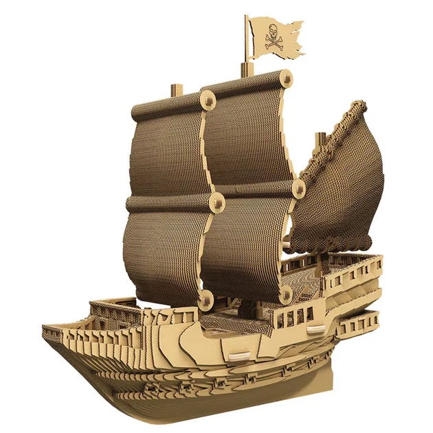 3D пазл Cartonic Pirate Ship (CARTSHIP) - Фото 2 3D пазл Cartonic Pirate Ship (CARTSHIP) - зображення 2