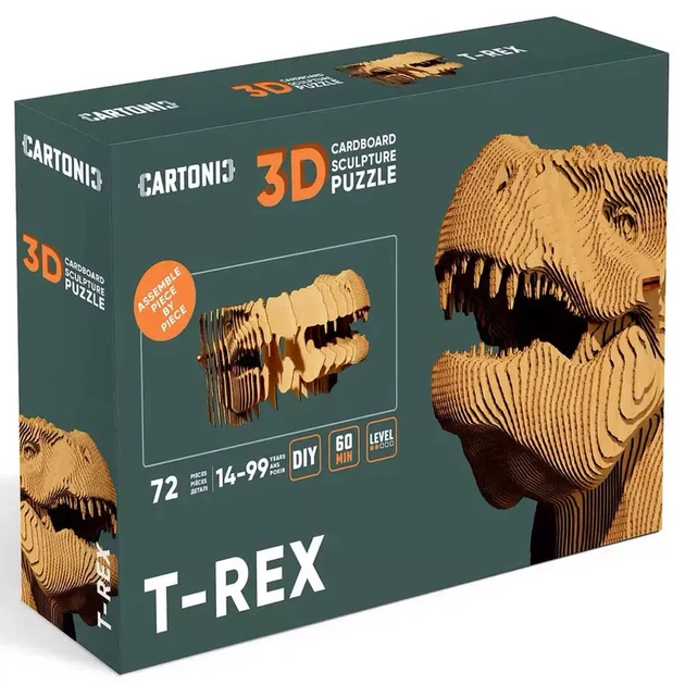 3D пазл Cartonic T-Rex (CARTREX) - Фото 5 3D пазл Cartonic T-Rex (CARTREX) - зображення 5