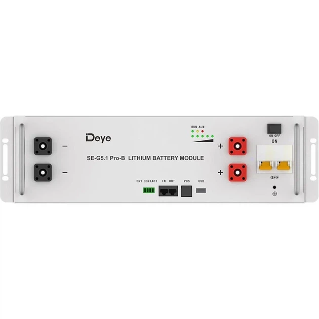 Акумулятор Deye SE-G5.1 Pro-B 5.12 кВт LiFePO4 для інвертора Резервне живлення - изображение 2