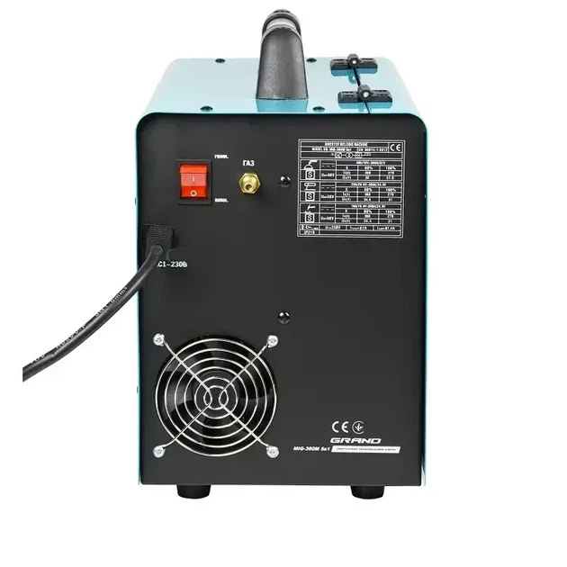 Зварювальний напівавтомат Grand MIG/MMA-360М 360А — інвертор MIG/MAG/FLUX/TIG/MMA, 5 режимів, євророз’єм - Фото 5 Зварювальний напівавтомат Grand MIG/MMA-360М 360А — інвертор MIG/MAG/FLUX/TIG/MMA, 5 режимів, євророз’єм - зображення 5