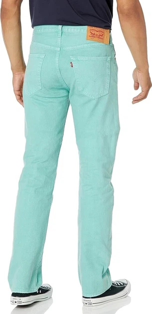 Мужские брюки Levi's 501, р. 42-32, бирюзовые - Фото 2 Мужские брюки Levi's 501, р. 42-32, бирюзовые - изображение 2