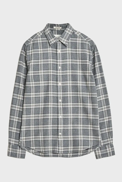 Чоловіча сіра картата сорочка FLANNEL Gant M 3250228 - Фото 1 Чоловіча сіра картата сорочка FLANNEL Gant M 3250228 - изображение 1