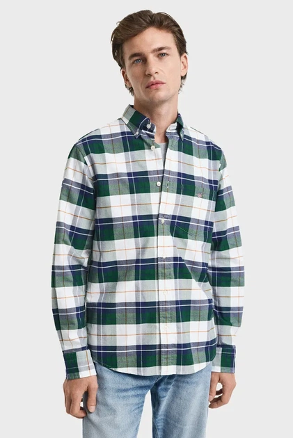 Чоловіча картата сорочка REG CLASSIC OXFORD CHECK Gant XL 3250147 - Фото 1 Чоловіча картата сорочка REG CLASSIC OXFORD CHECK Gant XL 3250147 - изображение 1