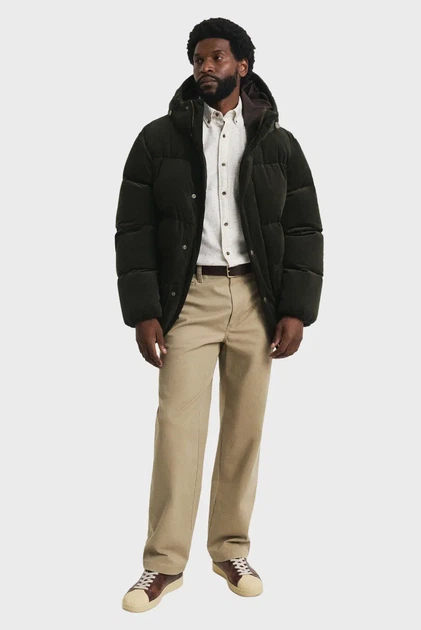 Чоловіча біла сорочка FLANNEL Gant M 3250247 - изображение 2