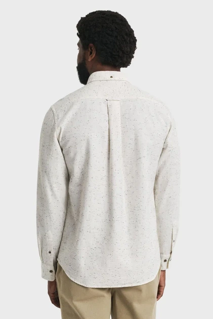 Чоловіча біла сорочка FLANNEL Gant M 3250247 - изображение 3