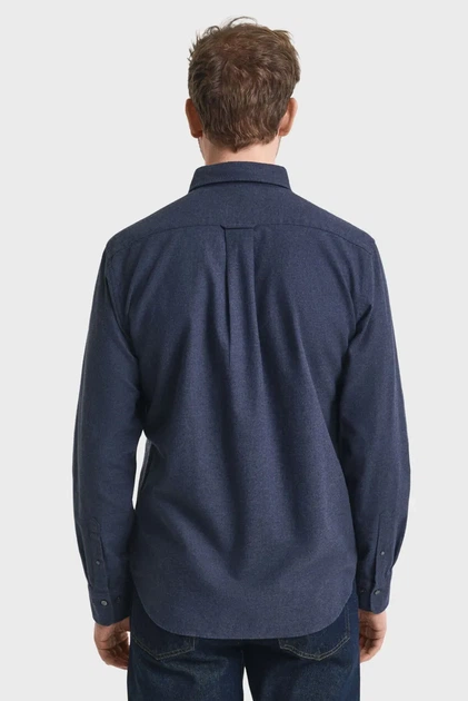 Чоловіча темно-синя сорочка FLANNEL Gant XXXL 3250227 - зображення 3