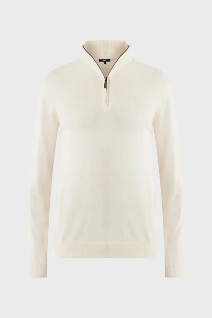 Чоловіча бежева кофта MATEO Premium knit sweater half zip Mexx M MF006601451M - изображение 5