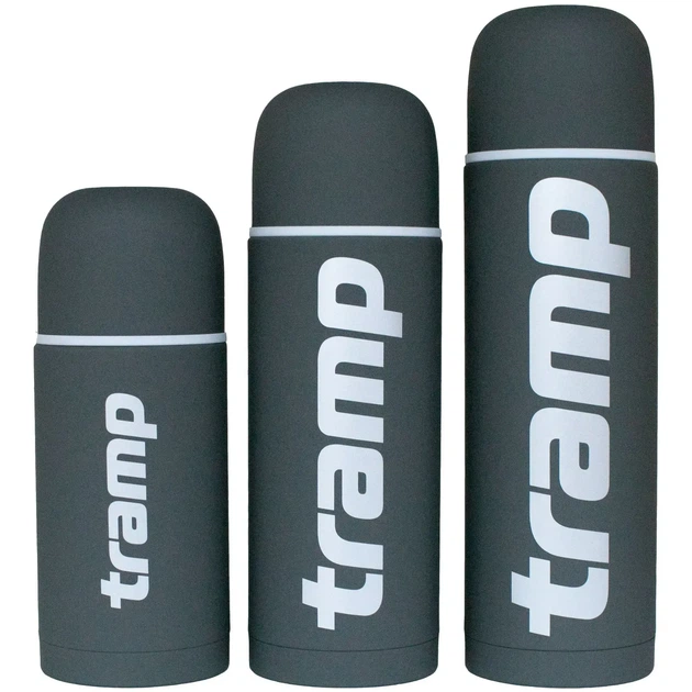 Термос TRAMP Soft Touch 1 л UTRC-109 Сірий - изображение 4