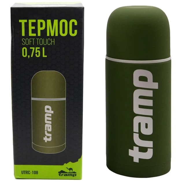 Термос TRAMP Soft Touch 0,75 л UTRC-108 Хакі - Фото 4 Термос TRAMP Soft Touch 0,75 л UTRC-108 Хакі - зображення 4