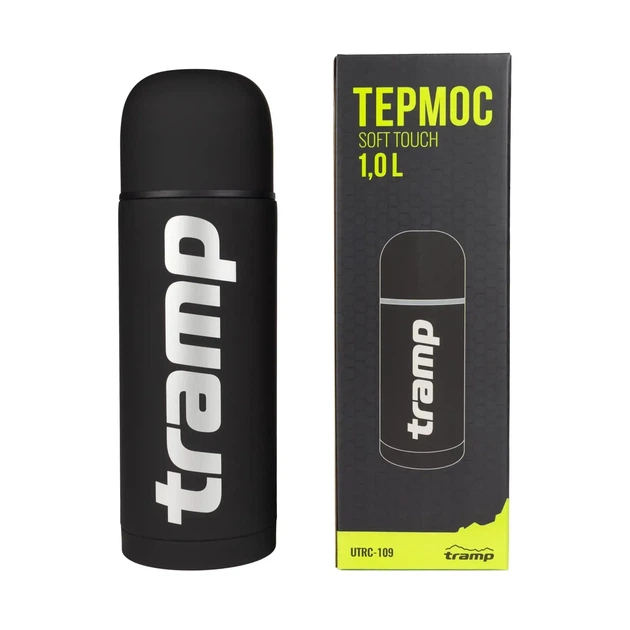 Термос Tramp Soft Touch 1,0 л чорний UTRC-109-black - Фото 3 Термос Tramp Soft Touch 1,0 л чорний UTRC-109-black - зображення 3