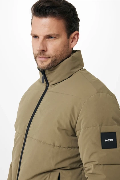 Чоловіча оливкова куртка Mexx S NM1135036M - изображение 4