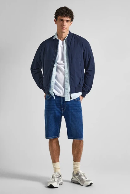 Чоловічі сині джинсові шорти Pepe Jeans 32 PM801085 - изображение 2