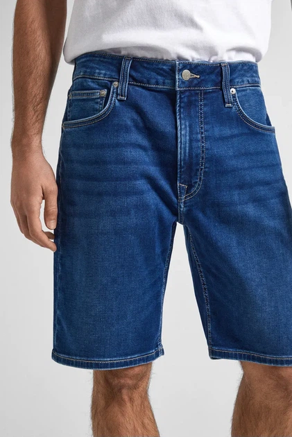 Чоловічі сині джинсові шорти Pepe Jeans 32 PM801085 - изображение 4