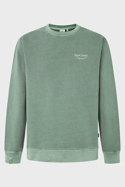 Чоловічий оливковий світшот Pepe Jeans S PM582735 - изображение 5