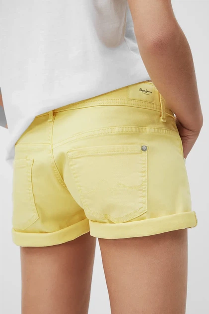 Жіночі жовті джинсові шорти SIOUXIE Pepe Jeans 26 PL800685YE4 - зображення 4