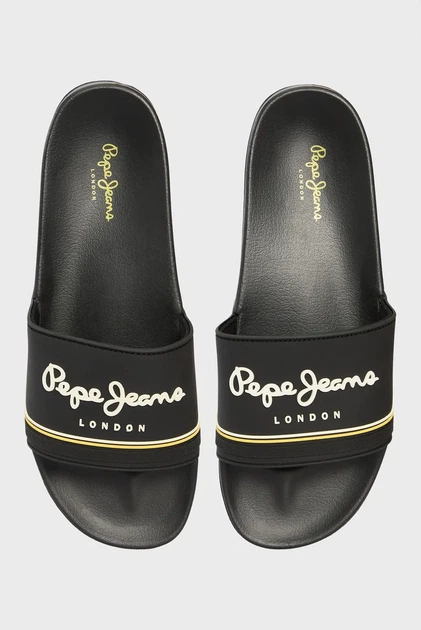 Чоловічі чорні слайдери SLIDER BRAND W Pepe Jeans 45 PMS70160 - изображение 4