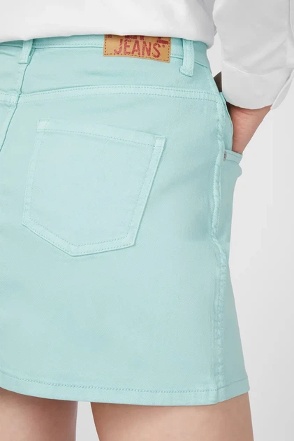 Жіноча м'ятна джинсова спідниця RACHEL Pepe Jeans S PL900877YC8 - зображення 5