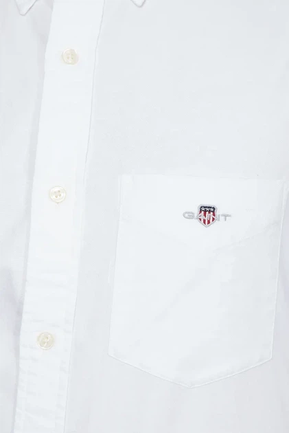 Чоловіча біла сорочка REG OXFORD SHIRT Gant S 3000200 - Фото 5 Чоловіча біла сорочка REG OXFORD SHIRT Gant S 3000200 - изображение 5