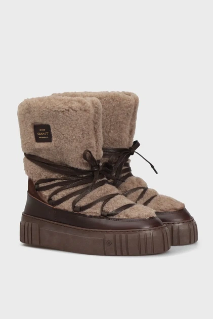 Жіночі коричневі місяцеходи SNOWMONT Gant 36 25541204 - Фото 3 Жіночі коричневі місяцеходи SNOWMONT Gant 36 25541204 - зображення 3