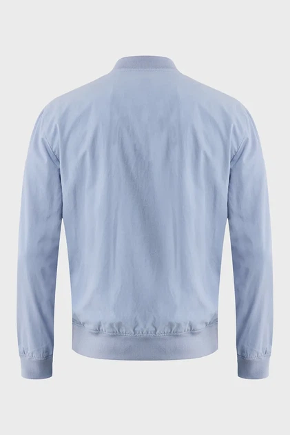 Чоловічий блакитний бомбер Cotton blend bomber jacket Mexx M MF006800751M - изображение 8