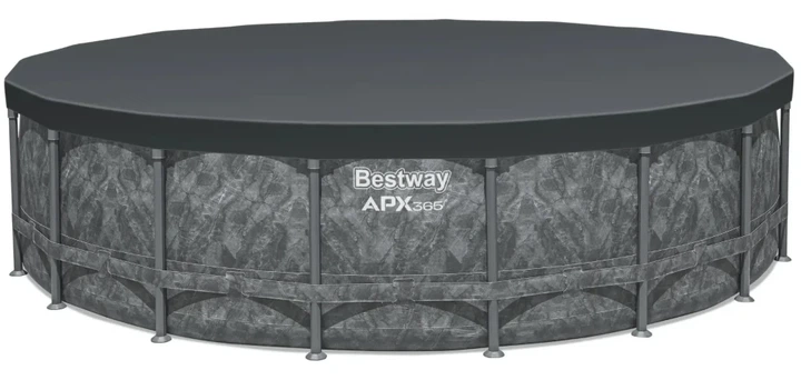 Каркасный бассейн Bestway 610x132 см, насос-фильтр, лестница, тент - изображение 4