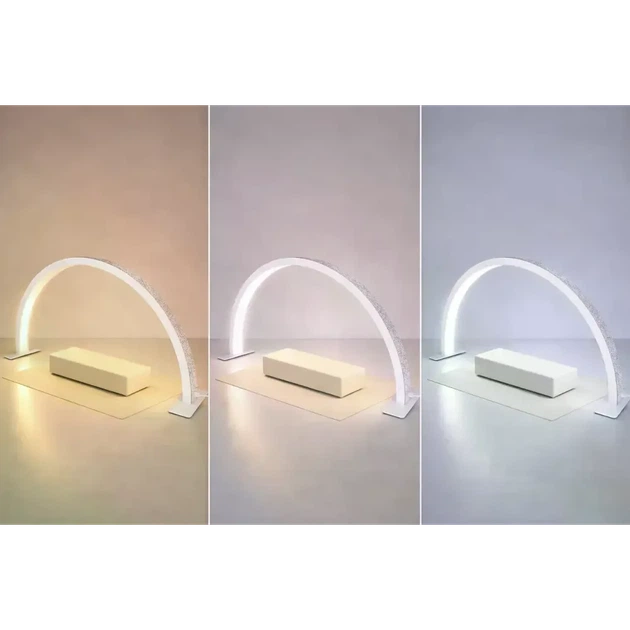 Настольная лампа для маникюра LED с 3 режимами света, USB светодиодный белый круглый светильник для салона красоты - изображение 6