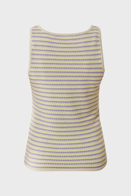 Жіноча майка з візерунком Stripe lurex knit top Mexx S MF006605651W - изображение 6