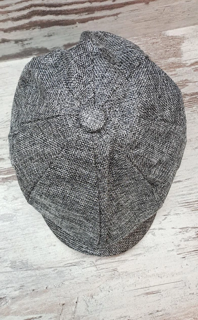 Кепка мужская кепка газетчика уличная кепка Gorras черный меланж весна/осень арт.232 - Фото 7 Кепка мужская кепка газетчика уличная кепка Gorras черный меланж весна/осень арт.232 - изображение 7
