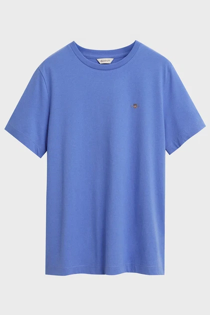 Жіноча блакитна футболка REG SHIELD SS T-SHIRT Gant M 4200200 - изображение 5