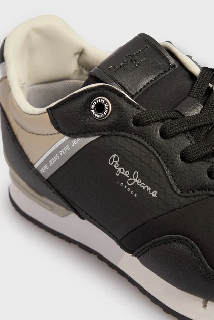 Жіночі чорні кросівки LONDON SNAKE W Pepe Jeans 36 PLS40024 - зображення 2